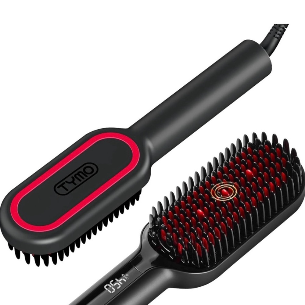 TYMO Upgraded Hair Straightener Brush lonic Plus